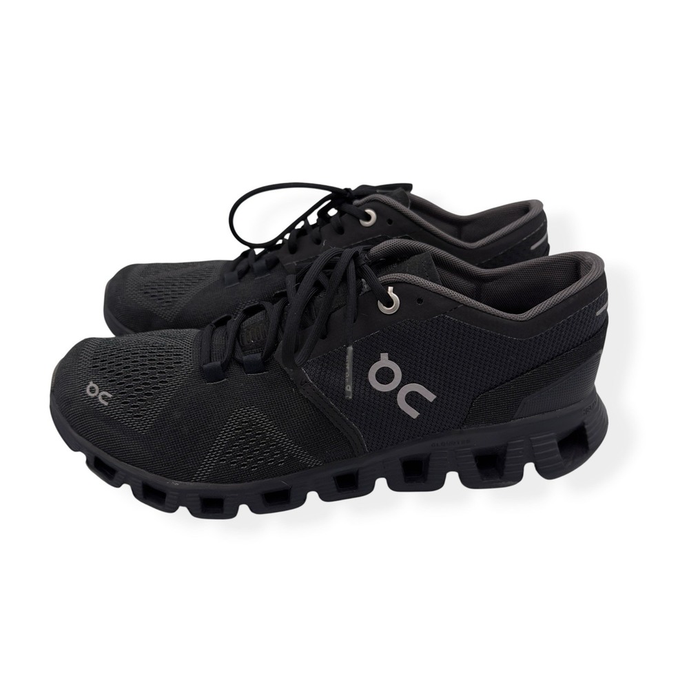 On Cloud X Shoes Women's 7.5 All Black Running Lightweight Sneakers Athletic Gym - Picture 6 of 14